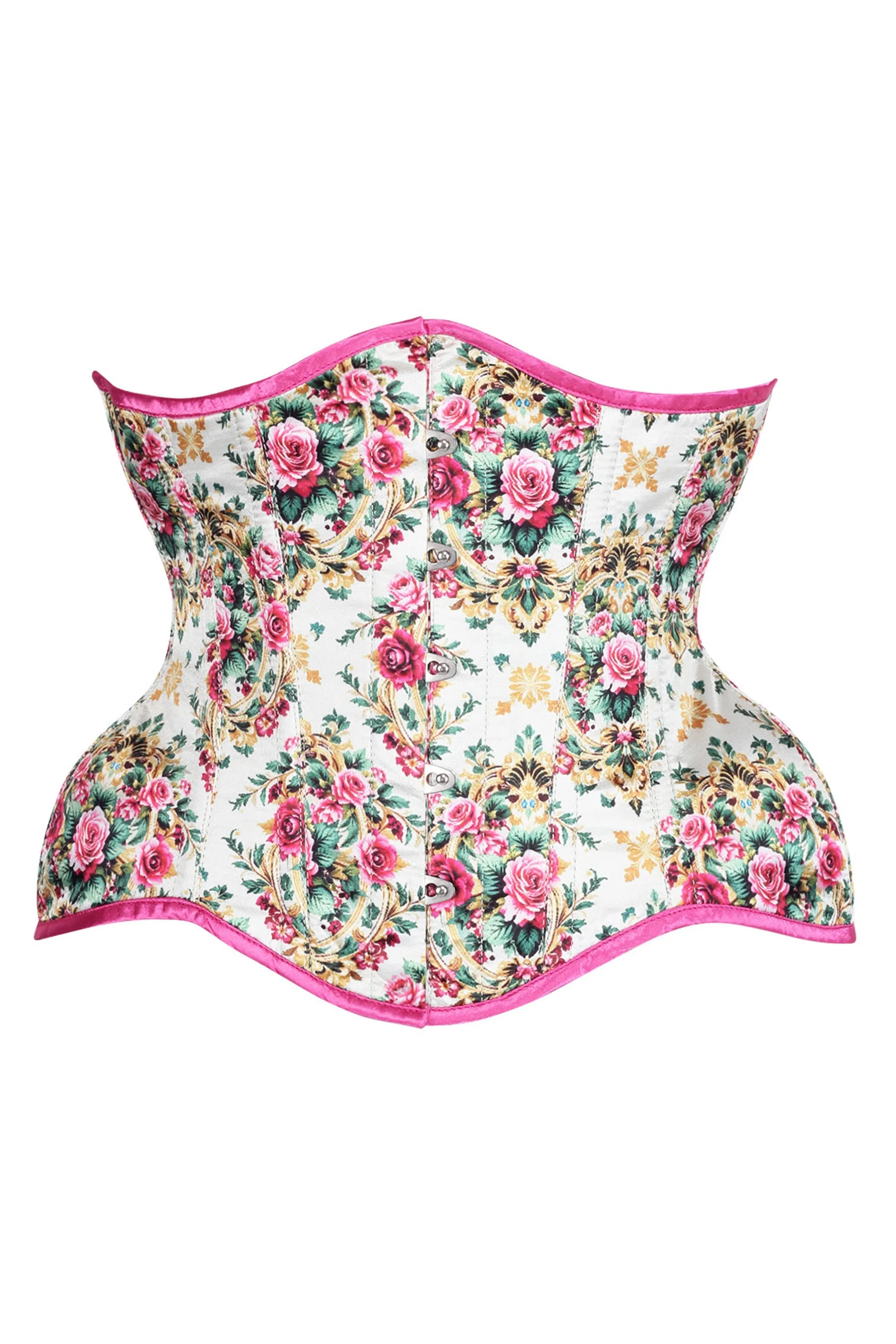 Victorian Rose Garden Underbust Corset – A Romantic Floral Fantasy sold by Corset Story