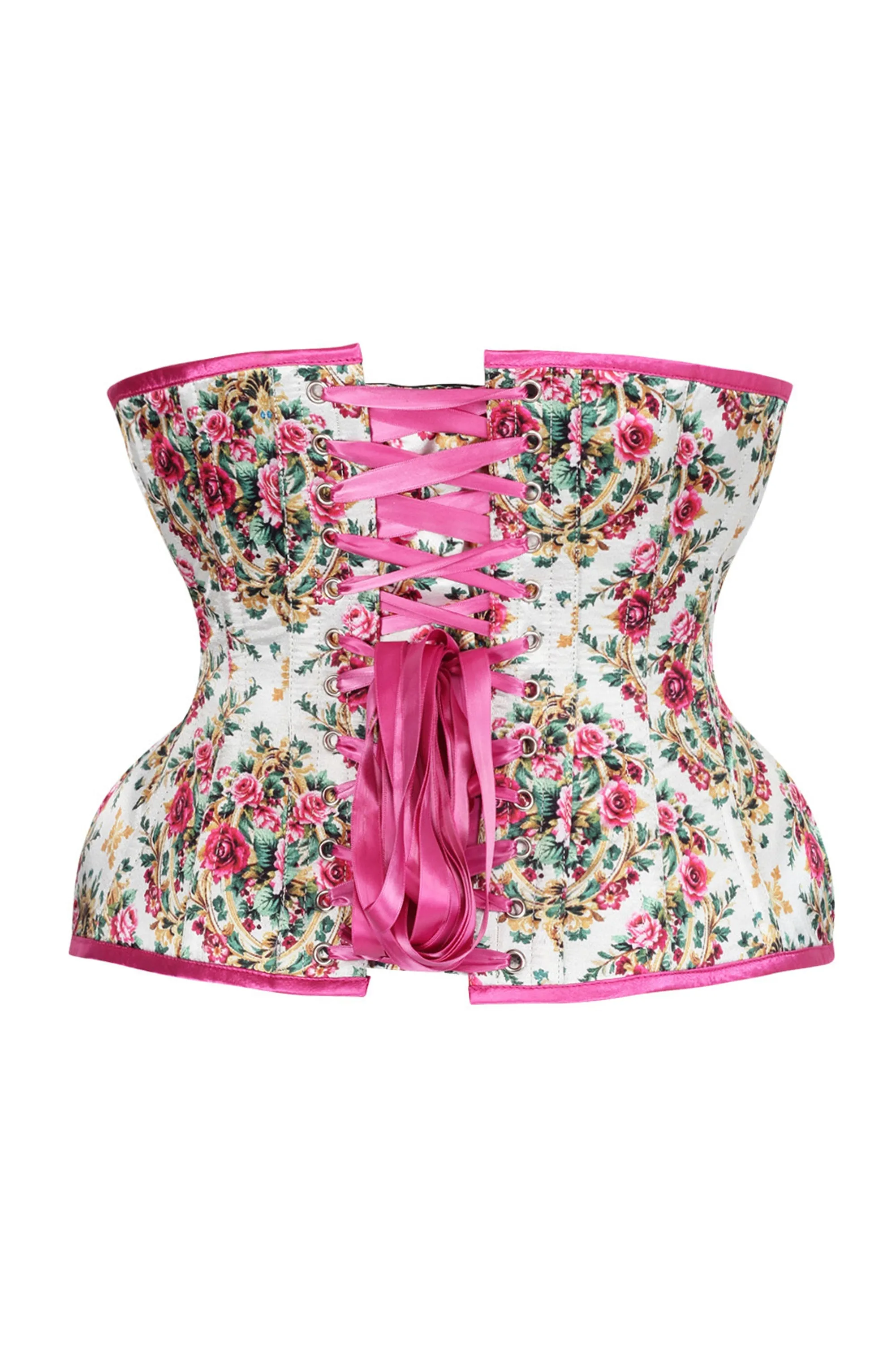 Victorian Rose Garden Underbust Corset – A Romantic Floral Fantasy sold by Corset Story product image thumbnail 2