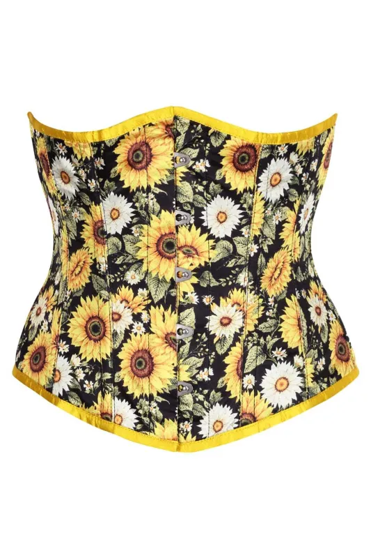 Golden Sunflower Underbust Corset – Bloom with Confidence sold by Corset Story