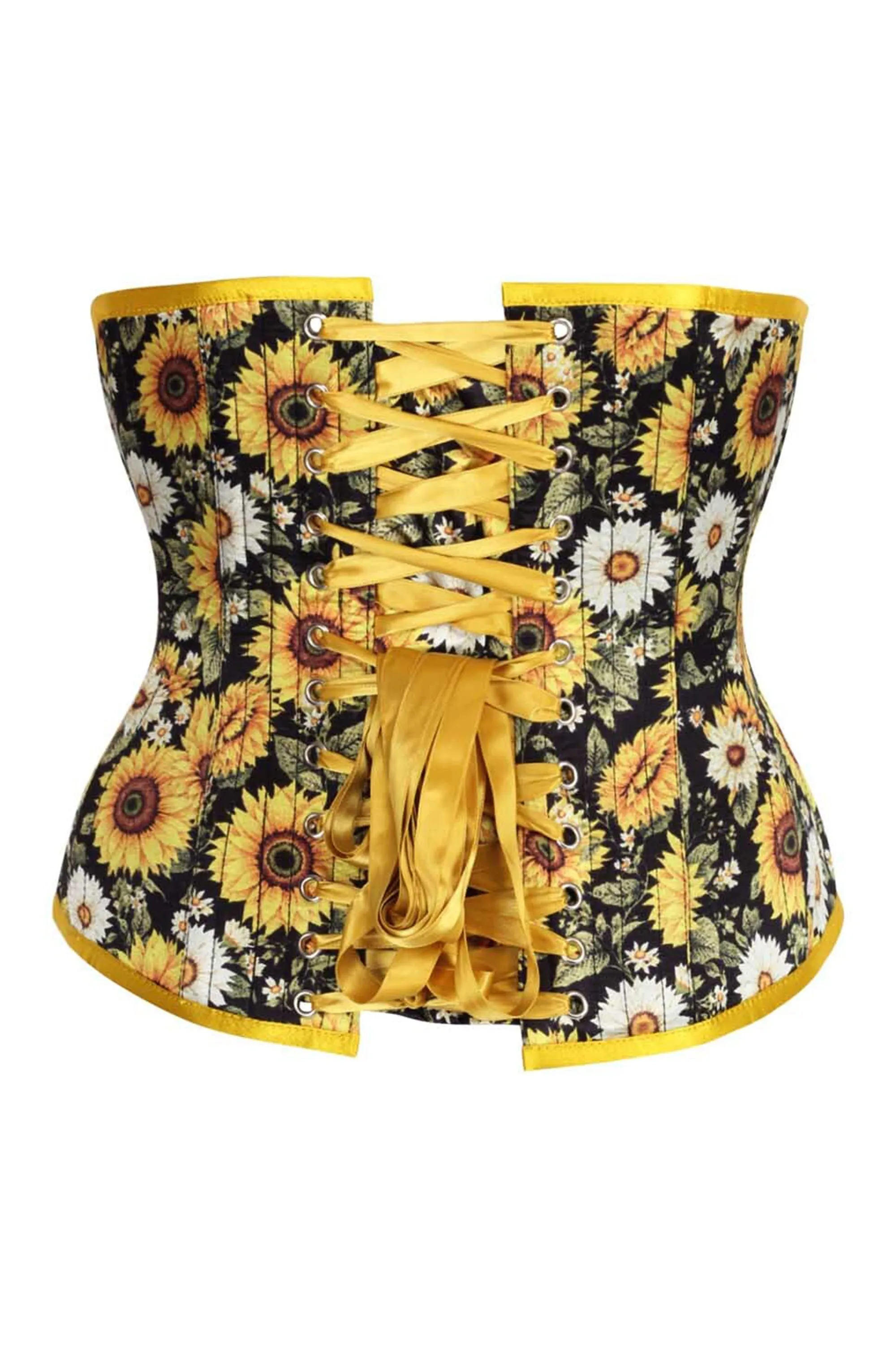 Golden Sunflower Underbust Corset – Bloom with Confidence sold by Corset Story product image thumbnail 2
