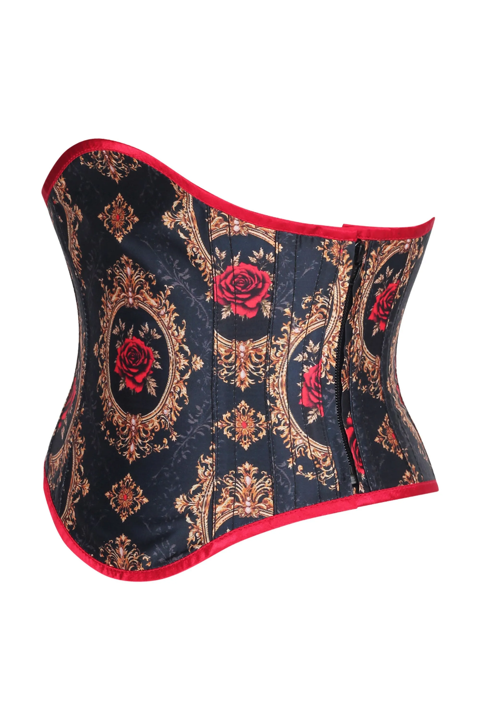 Baroque Rose Underbust Corset – Elegance with an Edge sold by Corset Story product image thumbnail 3