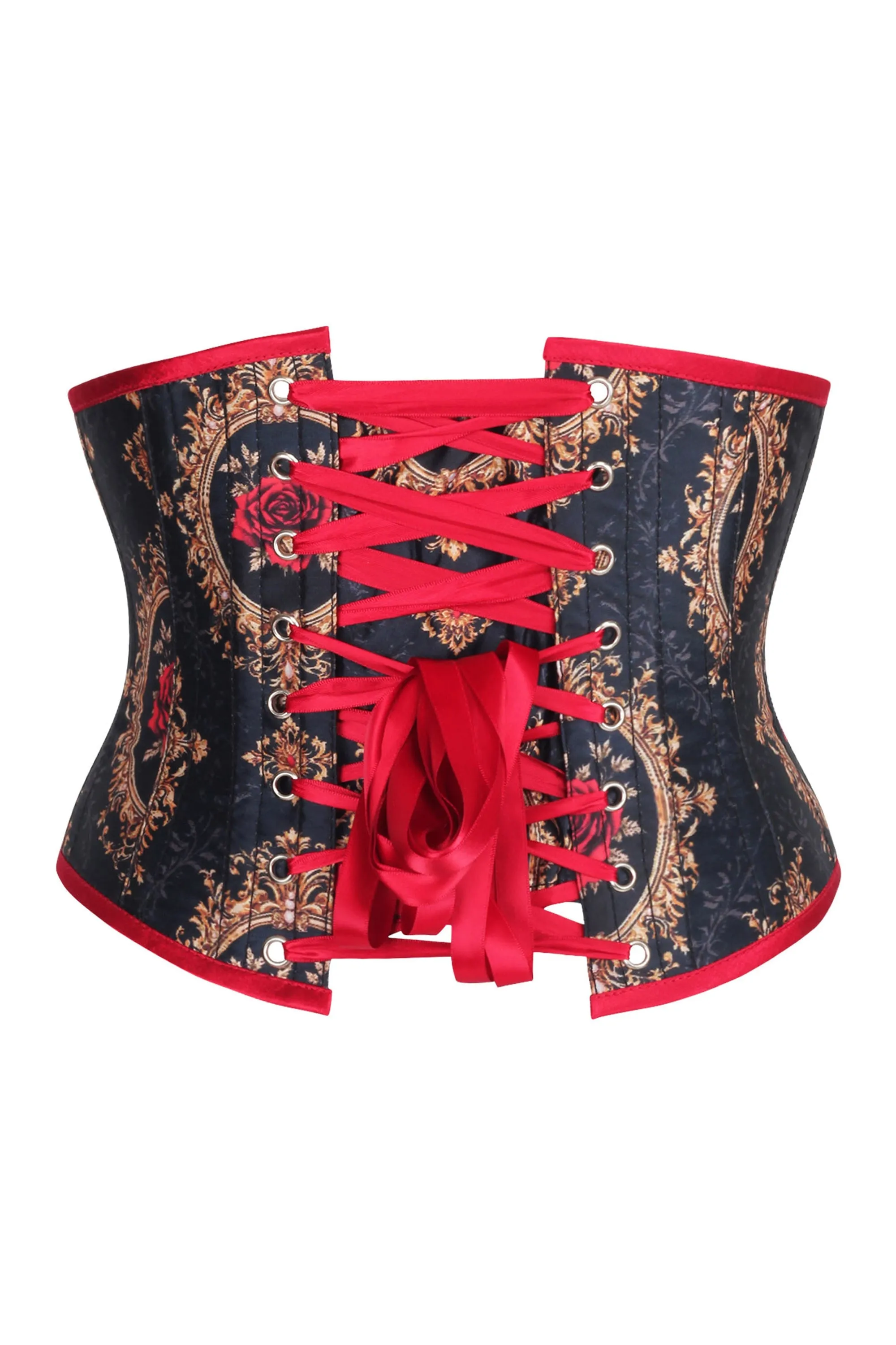 Baroque Rose Underbust Corset – Elegance with an Edge sold by Corset Story product image thumbnail 2