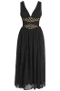 Black & Gold Corset Midi Dress – Vintage Elegance with a Regal Touch sold by Corset Story