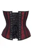 Red & Black Enchanted Brocade Corset sold by Corset Story