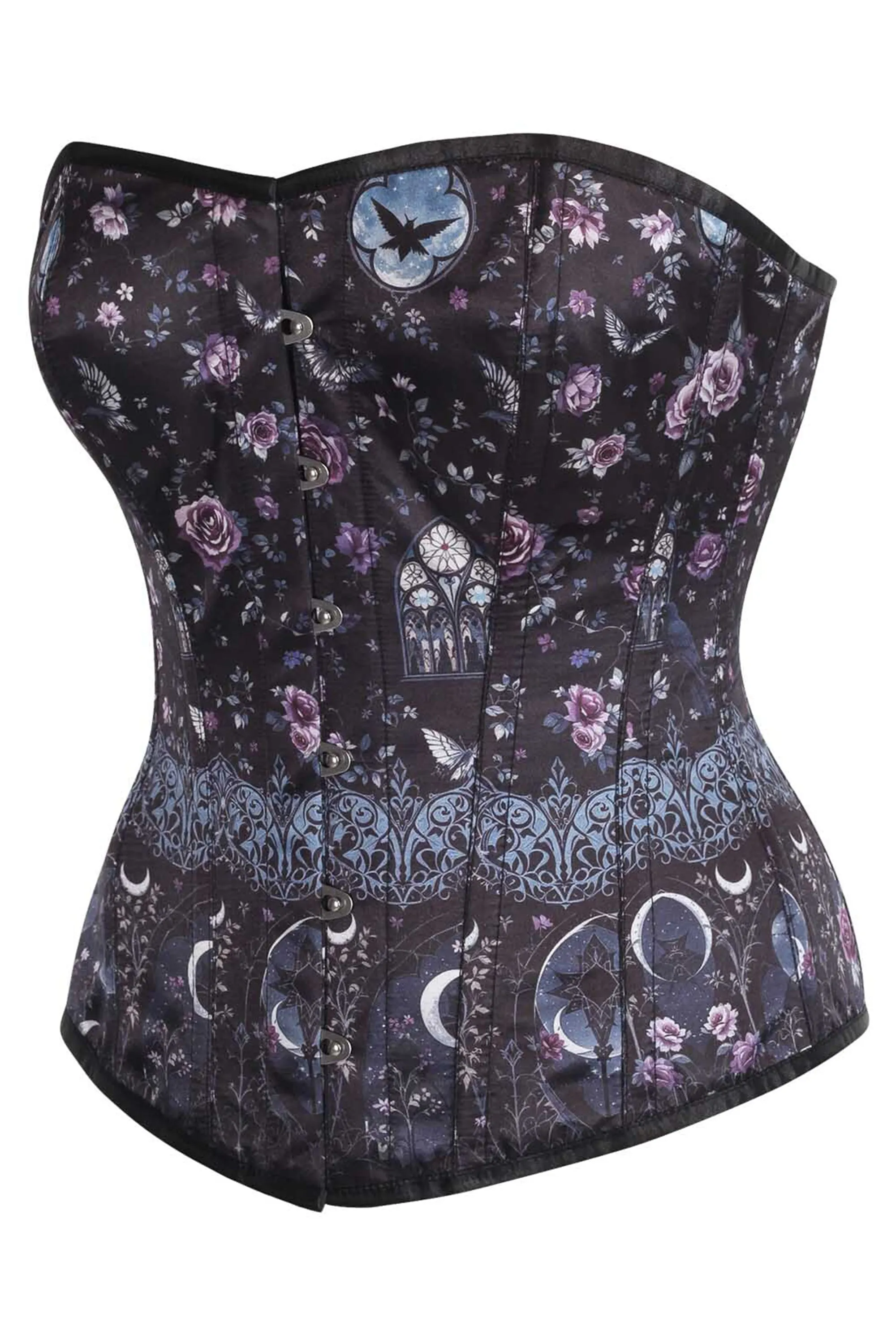 Mystic Moonlit Garden Overbust Corset sold by Corset Story product image thumbnail 3