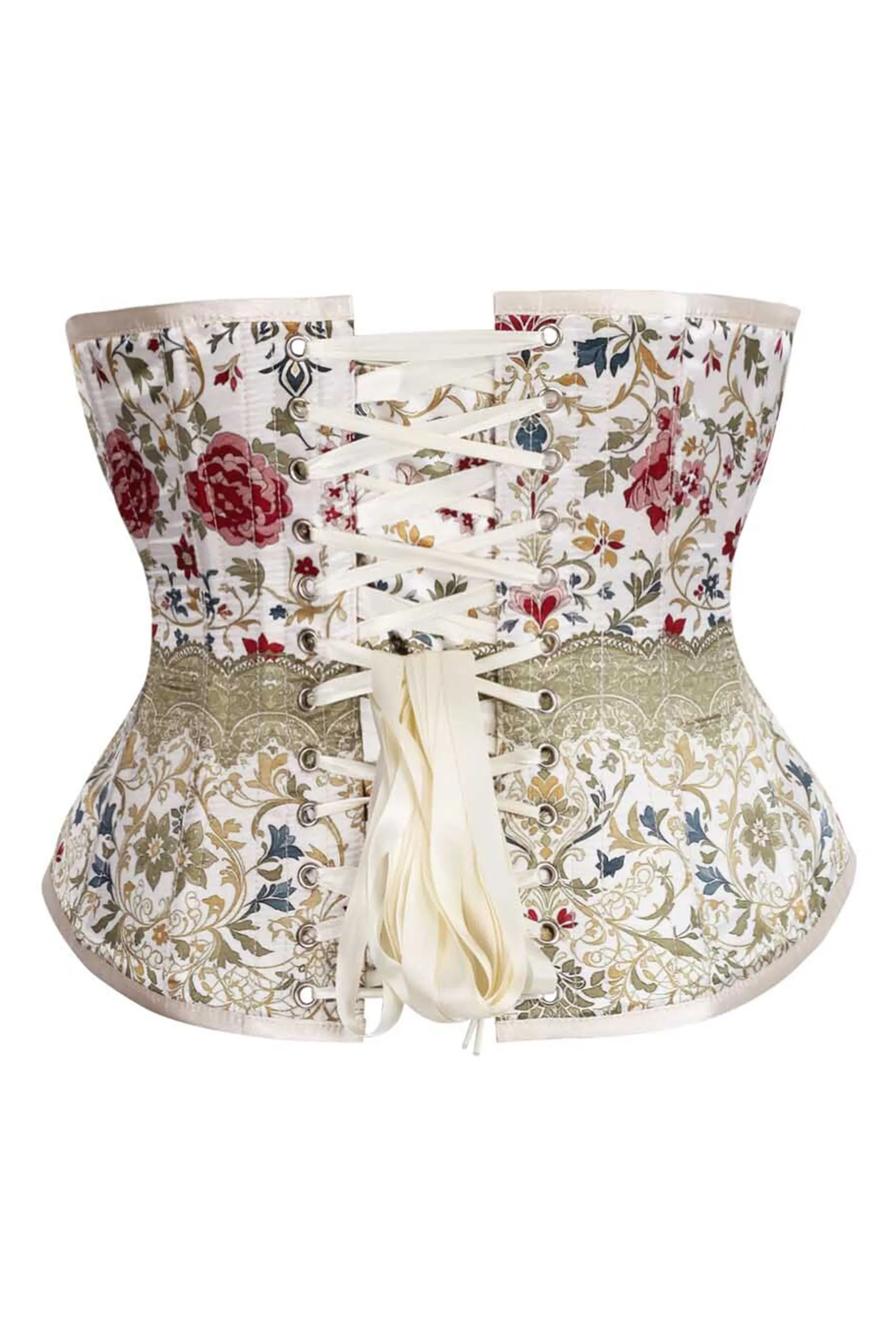 Vintage Garden Bloom Underbust Corset – Floral Tapestry Elegance sold by Corset Story product image thumbnail 2