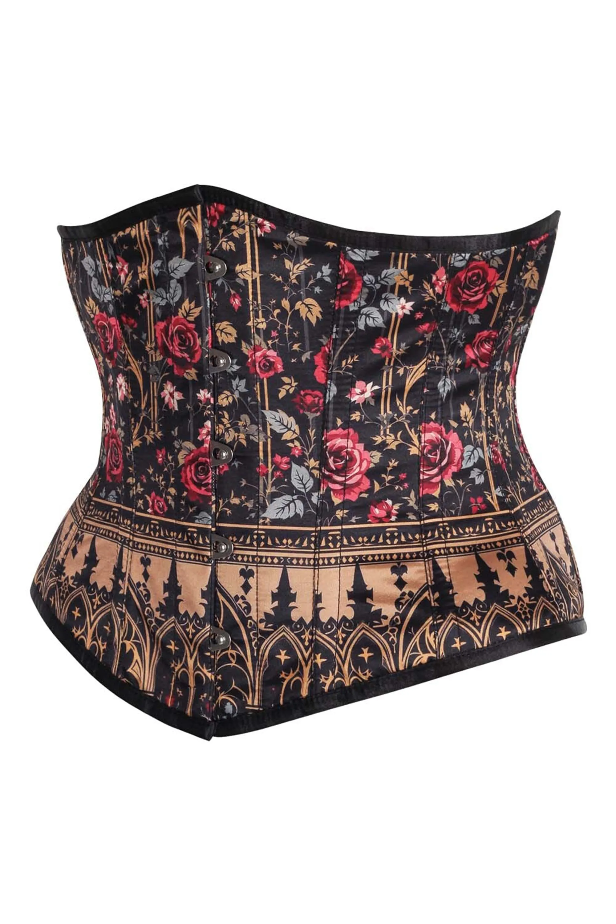 Gothic Rose Cathedral Print Underbust Corset sold by Corset Story product image thumbnail 3