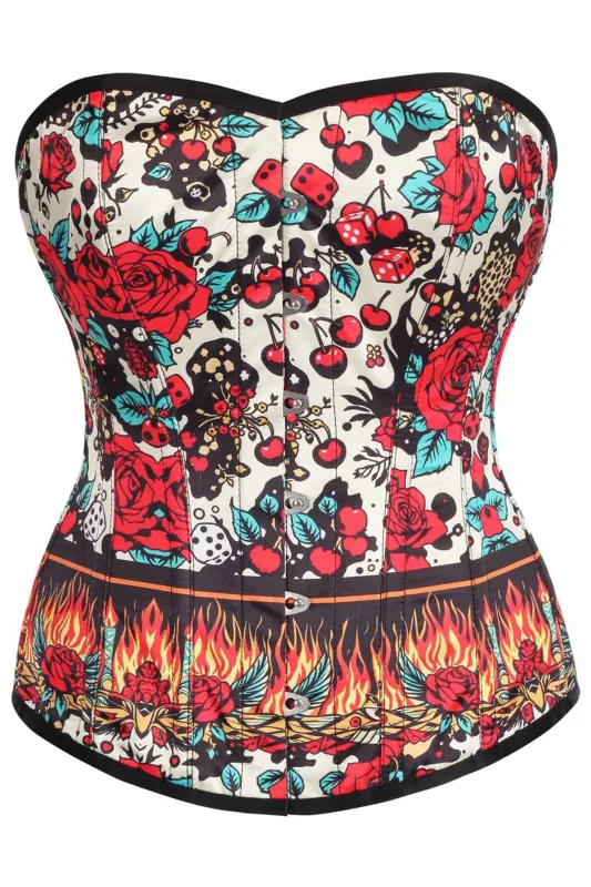 Rockabilly Heatwave Overbust Corset sold by Corset Story