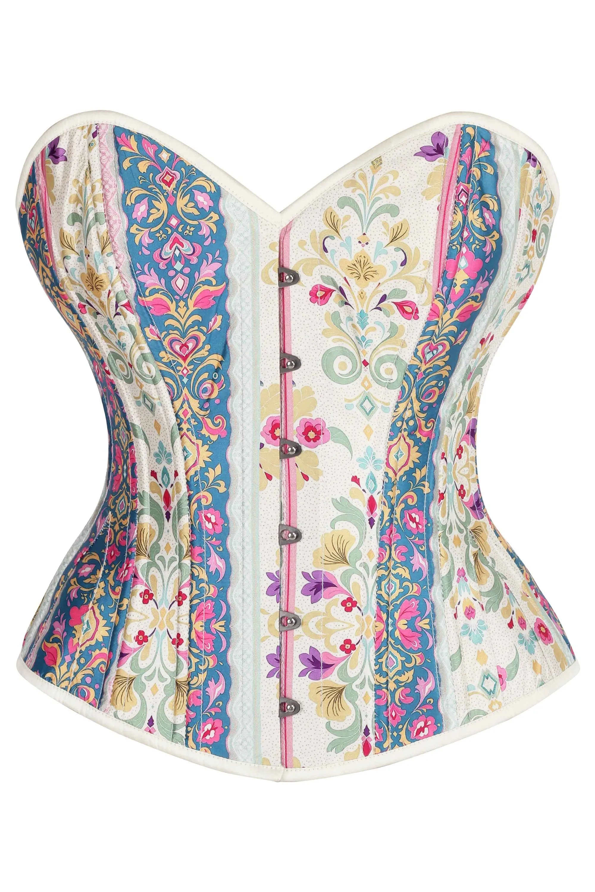 Pastel Baroque Overbust Corset – Garden Carnival sold by Corset Story
