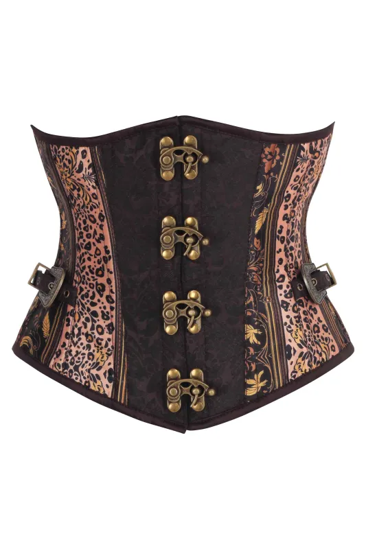 Steampunk Jungle Brocade Underbust Corset sold by Corset Story