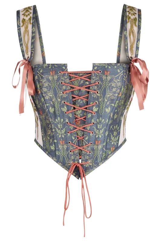 Willow Garden Tapestry Corset sold by Corset Story