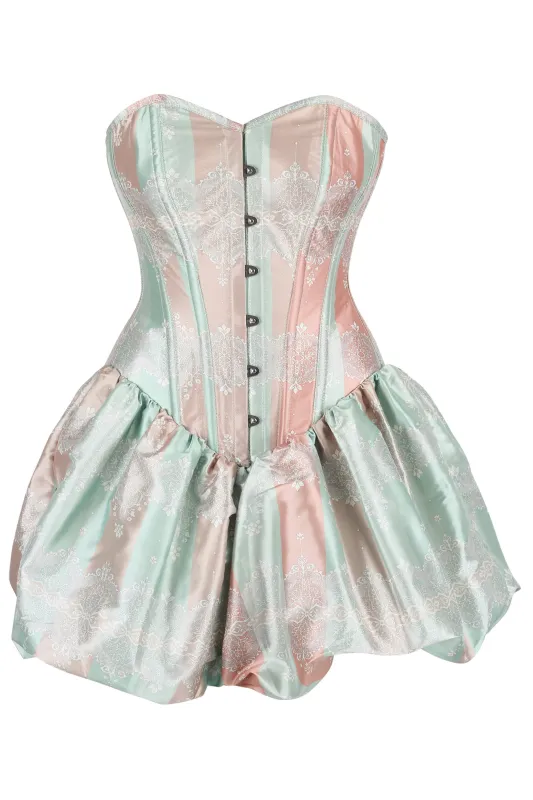 Pastel Dreams Corset Dress with Lace Overlay sold by Corset Story