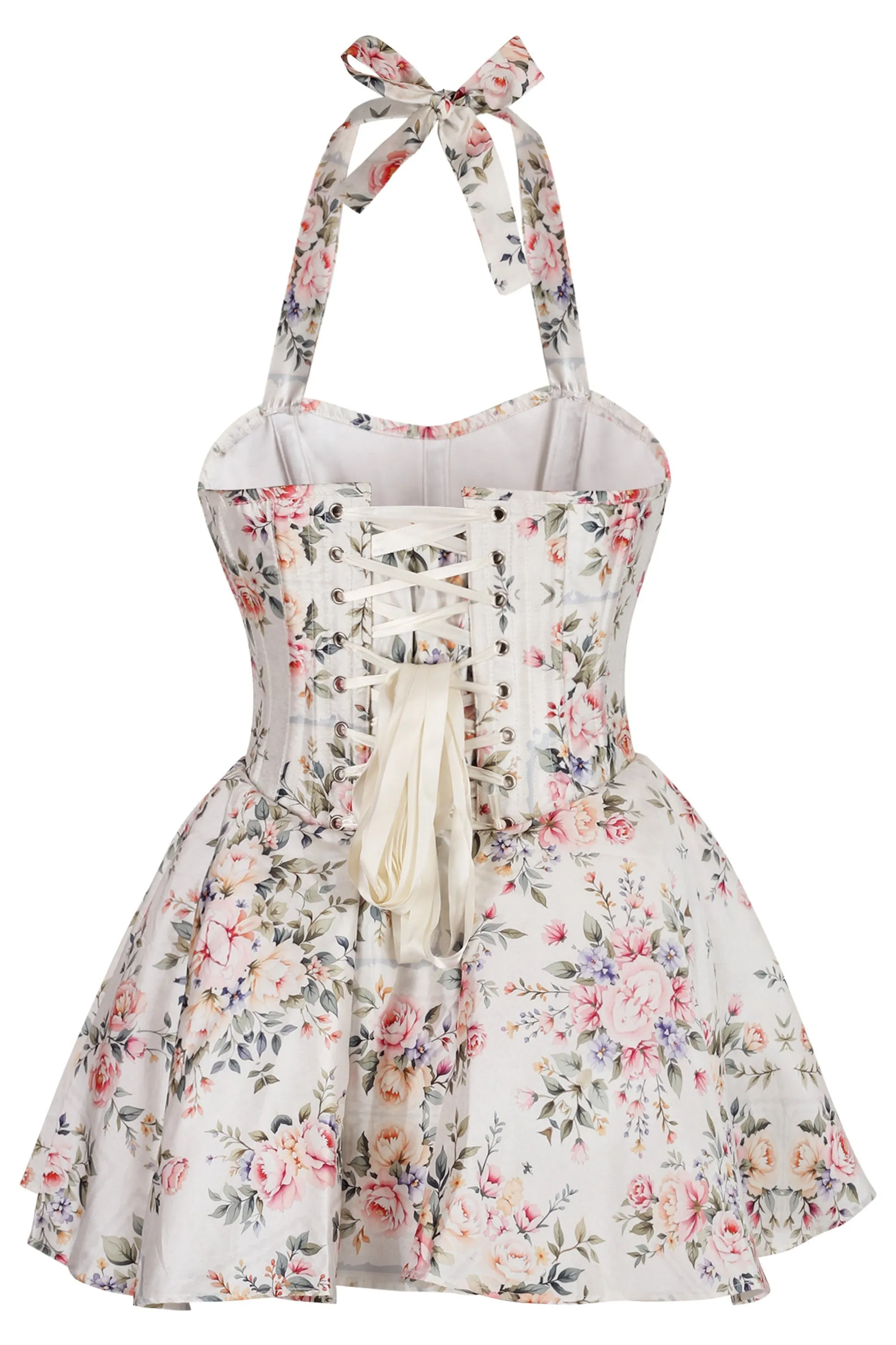 Vintage Rose Halter Corset Dress sold by Corset Story product image thumbnail 2
