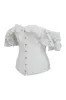 White Lace Overlay Overbust Corset Top sold by Corset Story