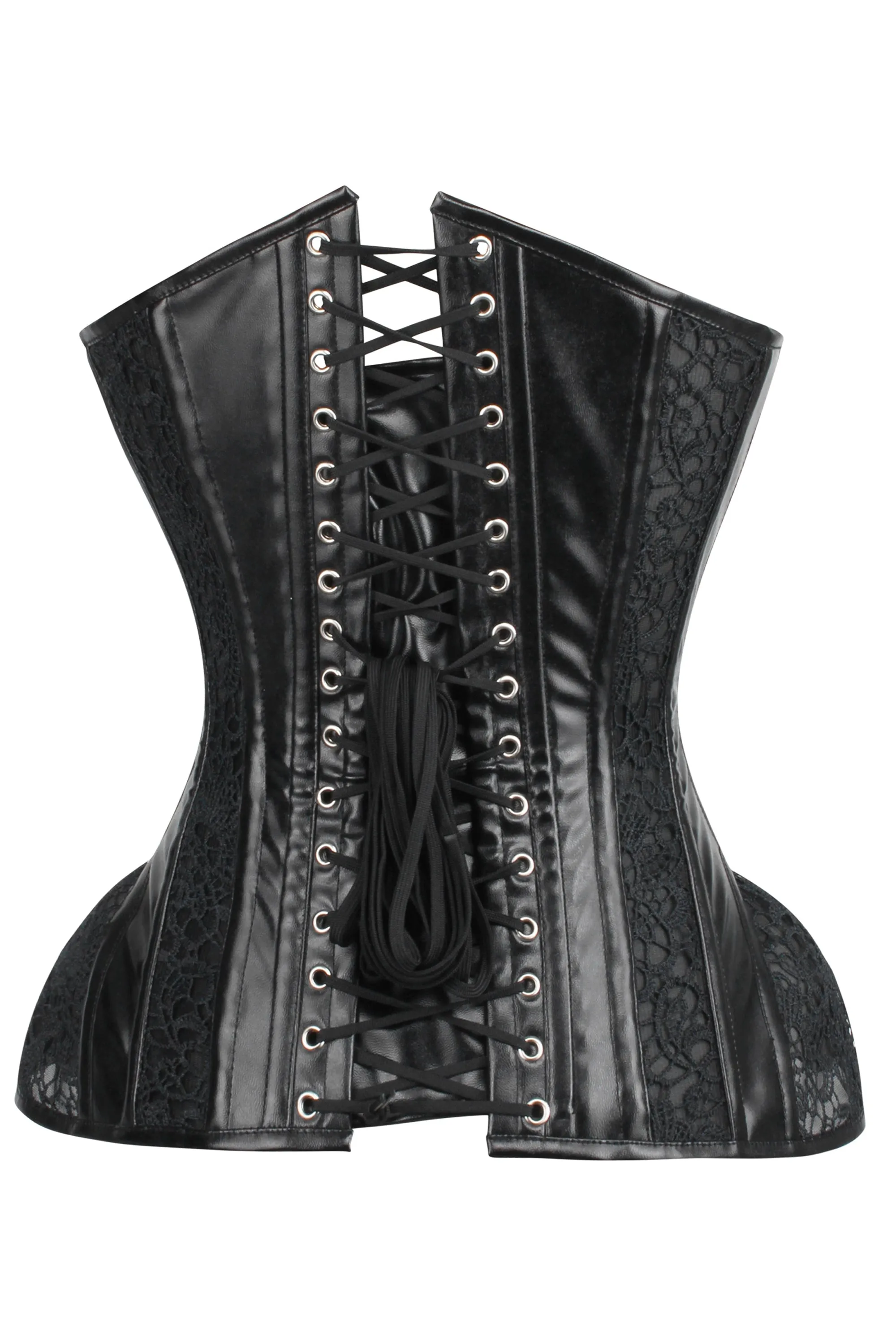 PVC Overbust Corset with Hip Panels sold by Corset Story product image thumbnail 4