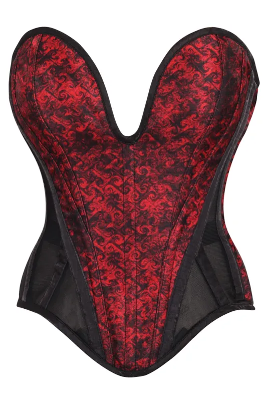 Red & Black Vampiric Seductress Corset sold by Corset Story