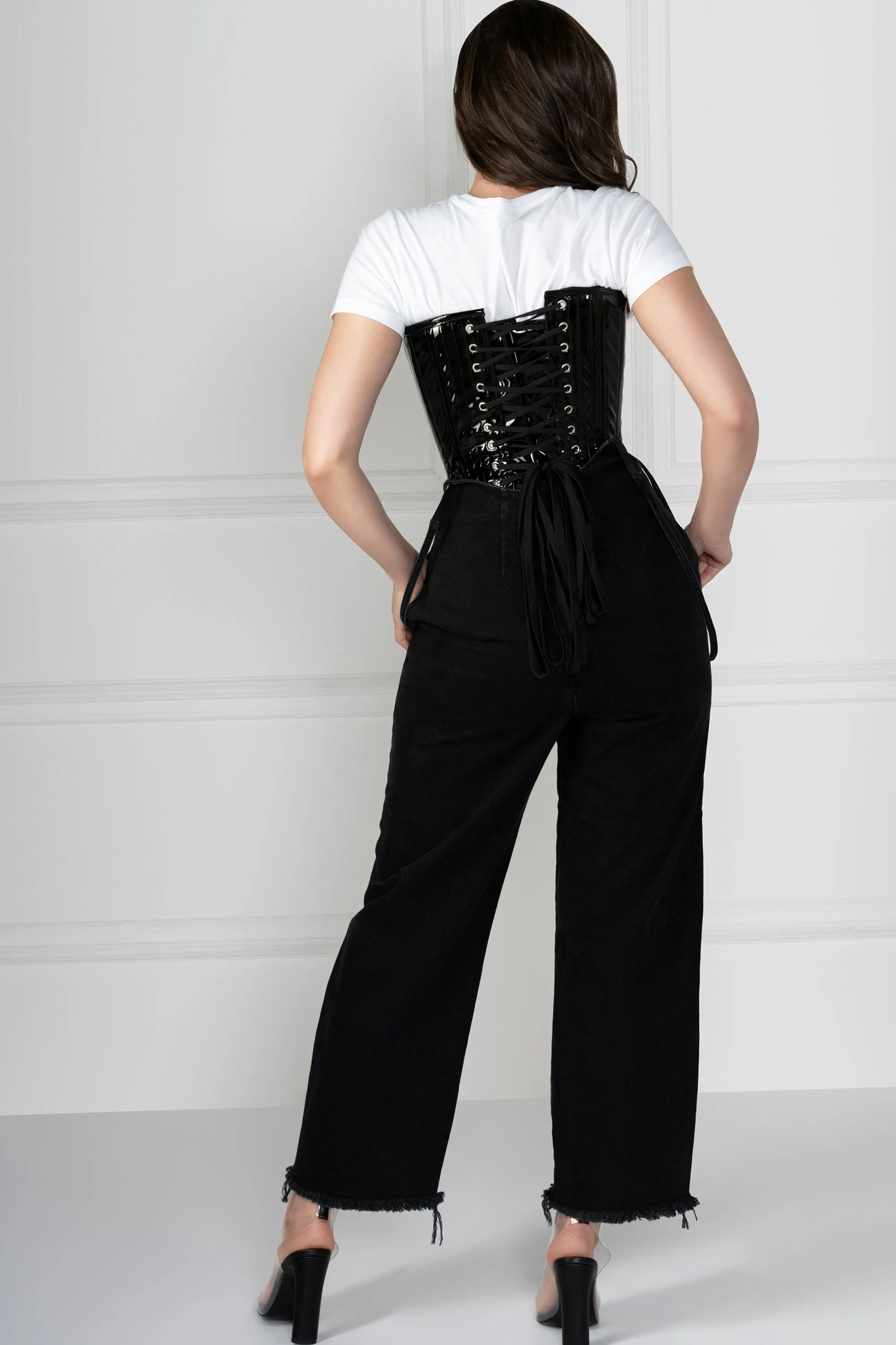 Longline PVC Overbust With Hip Gores sold by Corset Story product image thumbnail 5