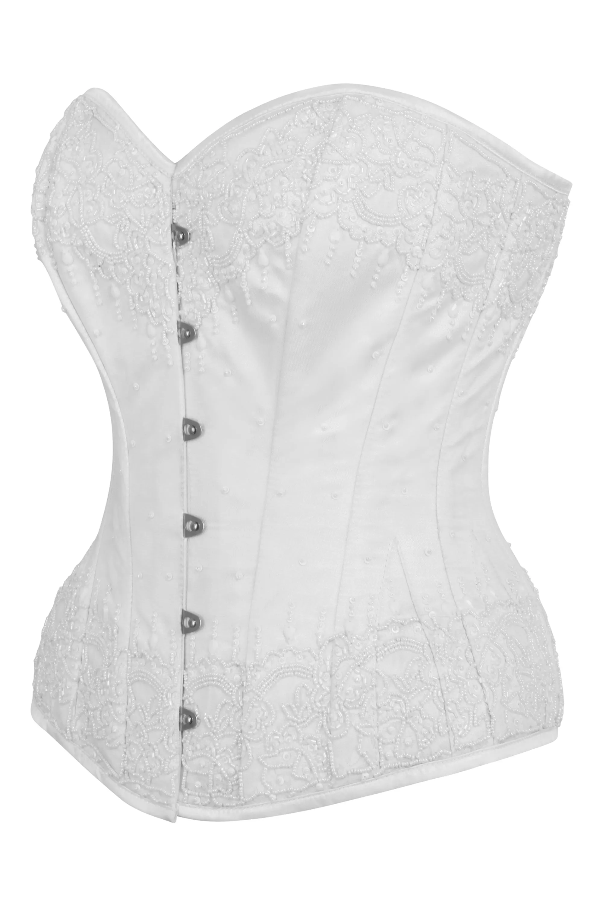 White Satin Couture Corset sold by Corset Story product image thumbnail 3