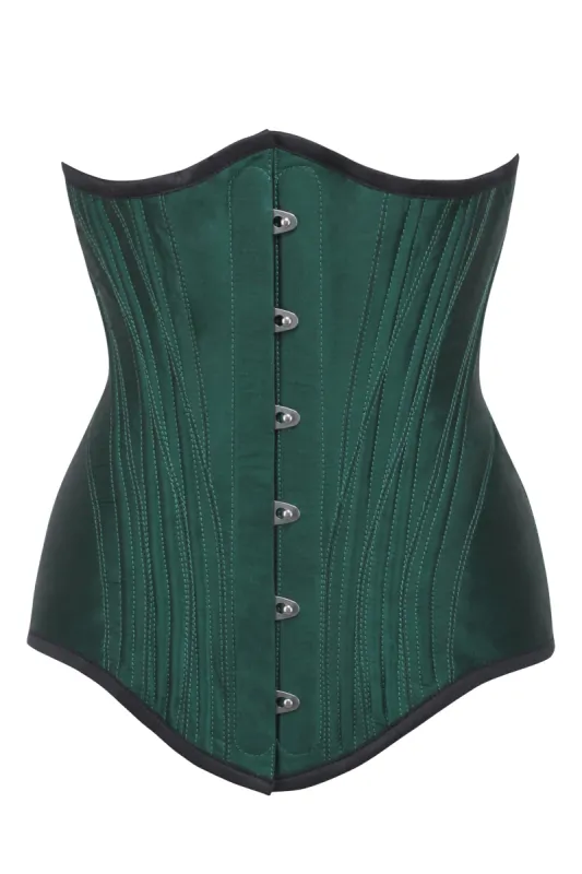 Emerald Green Longline Underbust sold by Corset Story