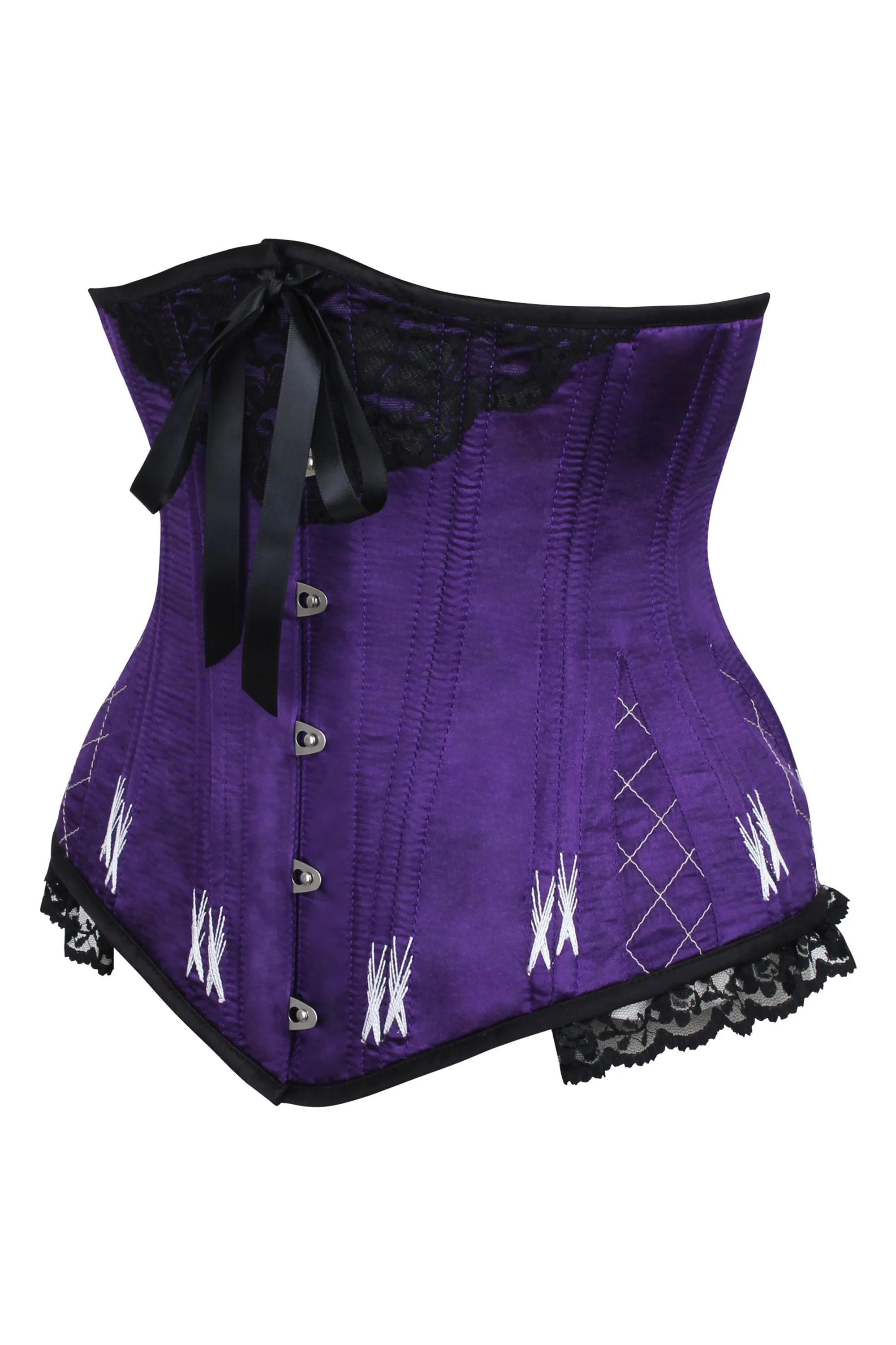 Longline Violet Underbust With Flossing sold by Corset Story product image thumbnail 3