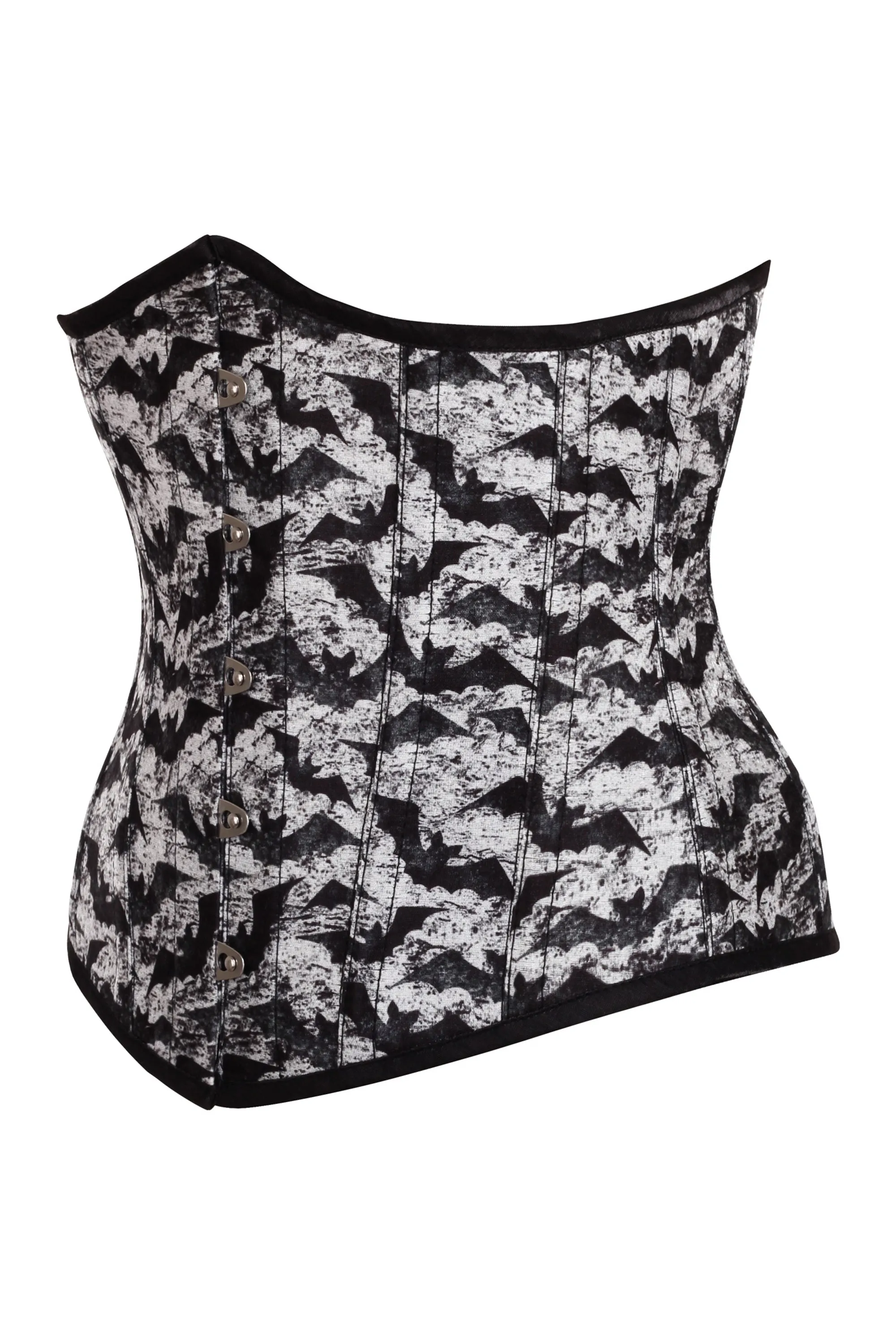 Gothic Bat Print Underbust Corset sold by Corset Story product image thumbnail 3