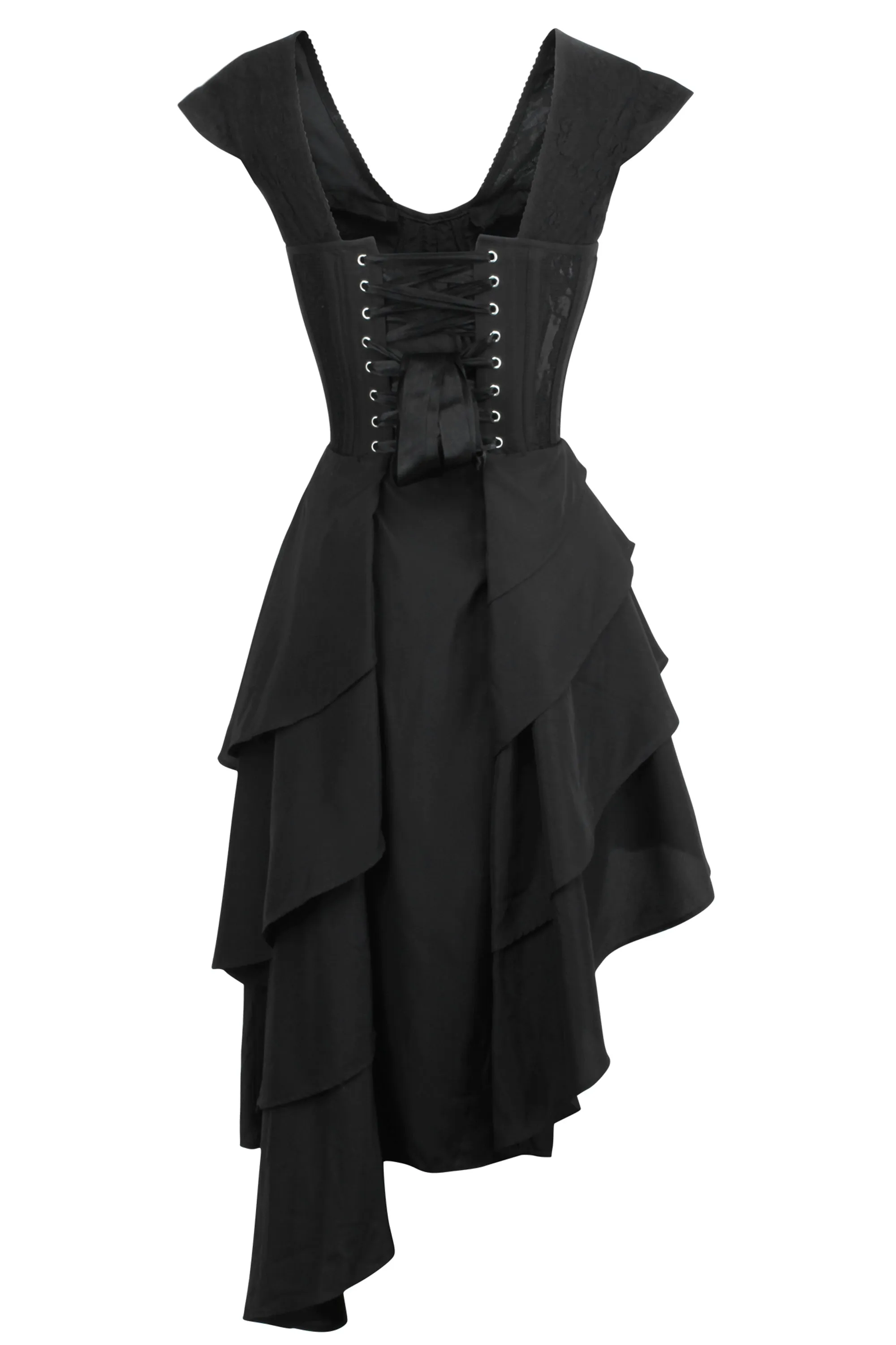 Little Black Corseted Dress sold by Corset Story product image thumbnail 3