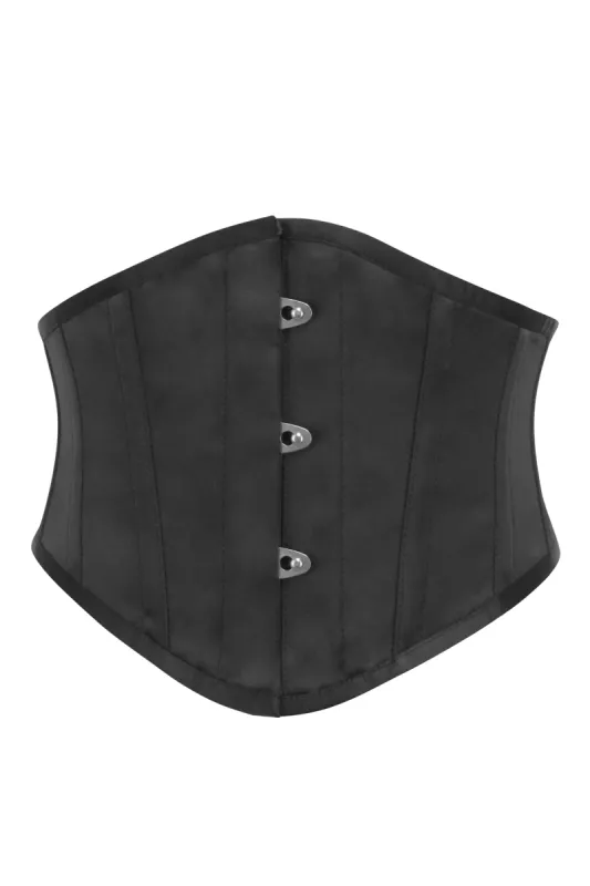 Black Satin Waspie Corset sold by Corset Story