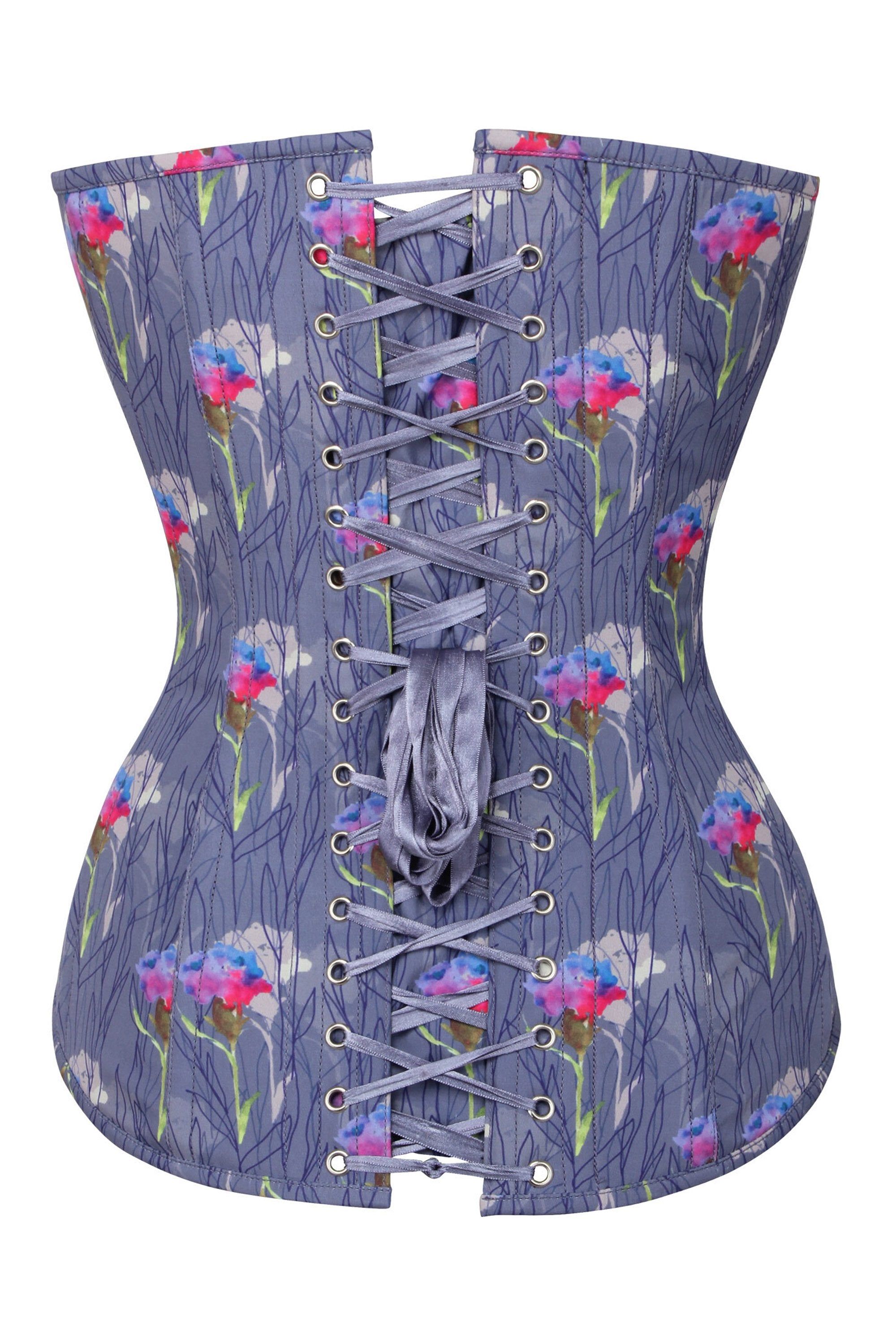 Floating Floral Longline Overbust Corset sold by Corset Story product image thumbnail 2