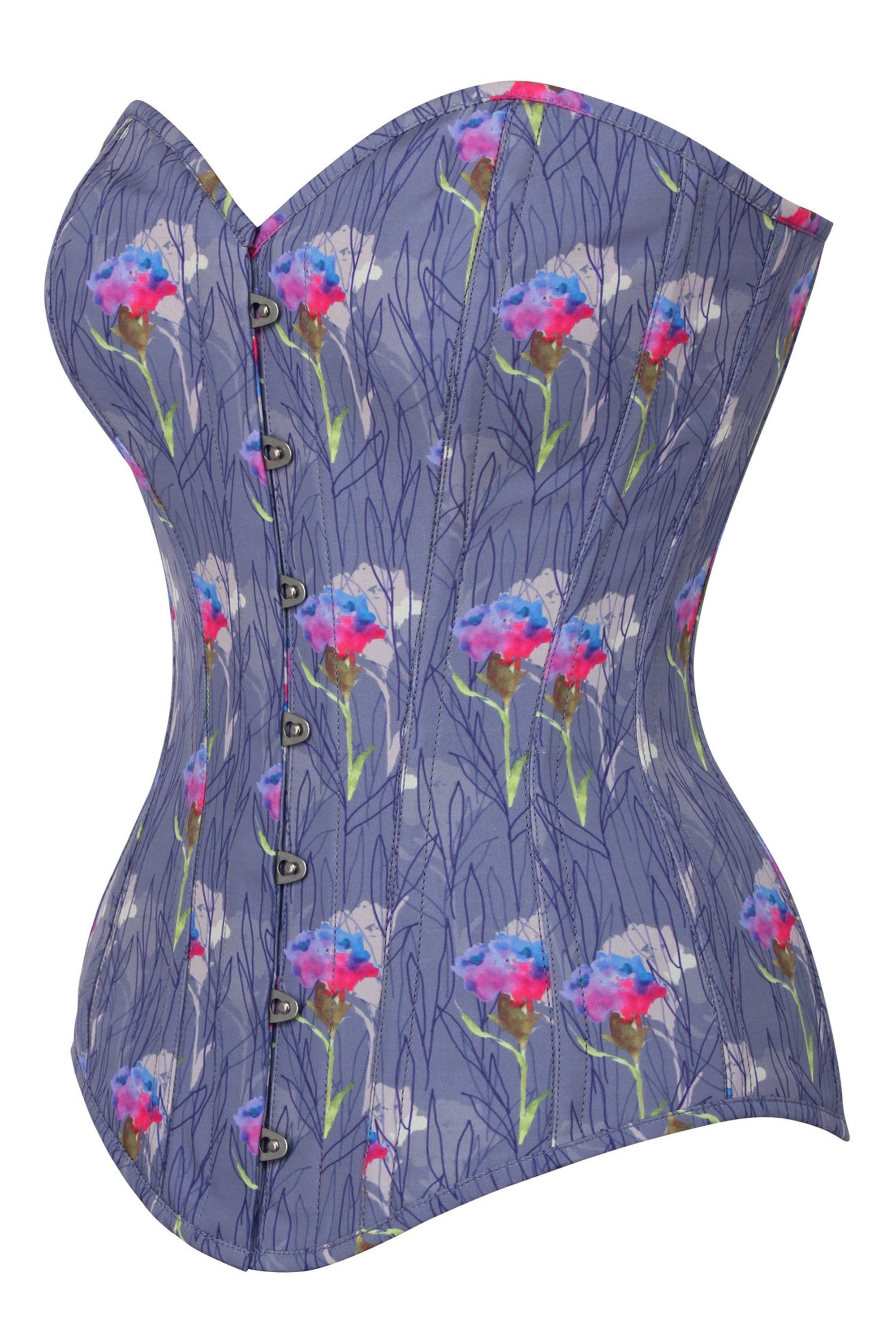 Floating Floral Longline Overbust Corset sold by Corset Story product image thumbnail 3