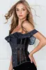 Astronomy Cotton Print Overbust With Mesh Panels And Sleeves sold by Corset Story