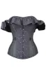 Astronomy Cotton Print Overbust With Mesh Panels And Sleeves sold by Corset Story