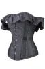Astronomy Cotton Print Overbust With Mesh Panels And Sleeves sold by Corset Story