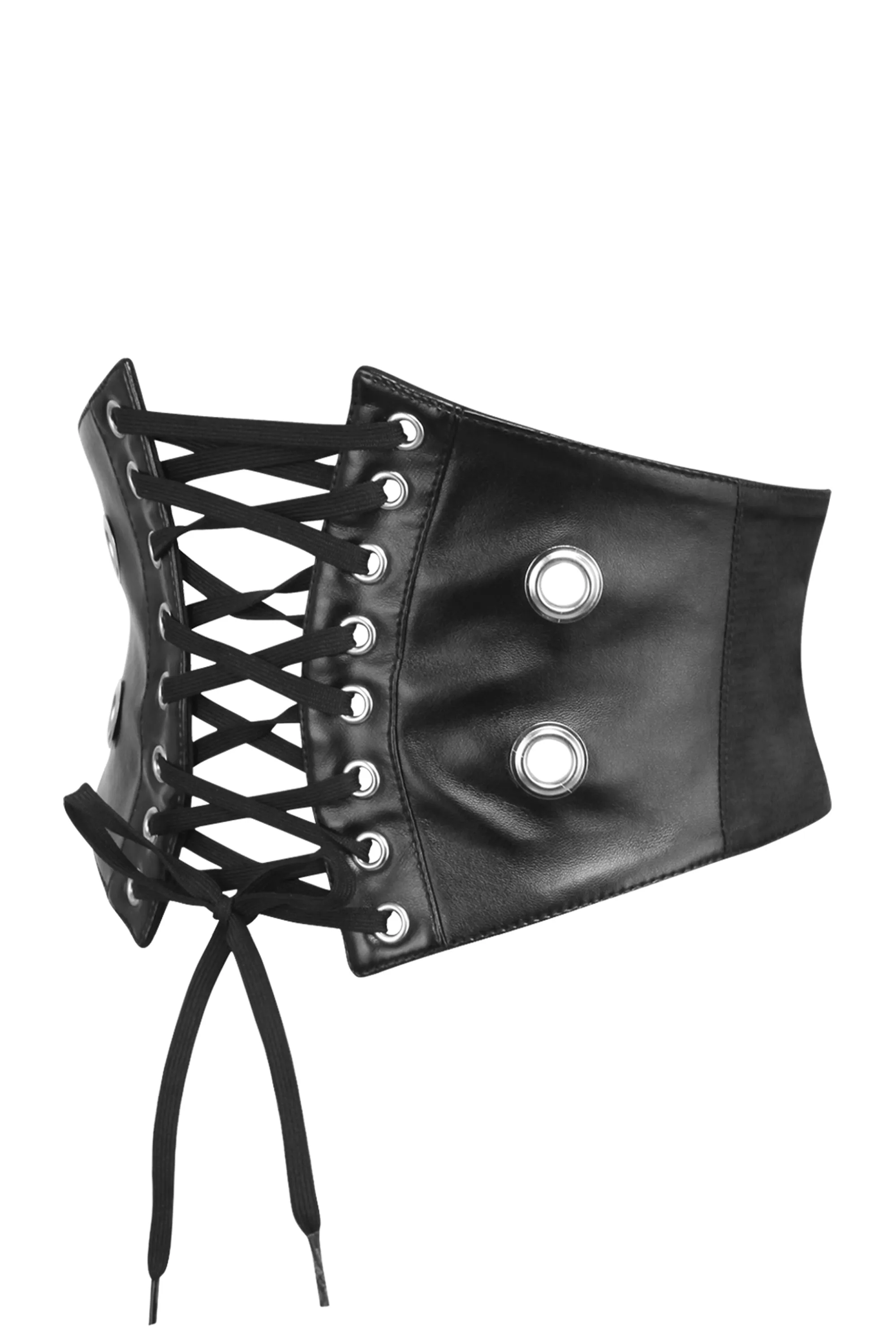 Black Satin Front Tie Corset Inspired Belt sold by Corset Story product image thumbnail 3