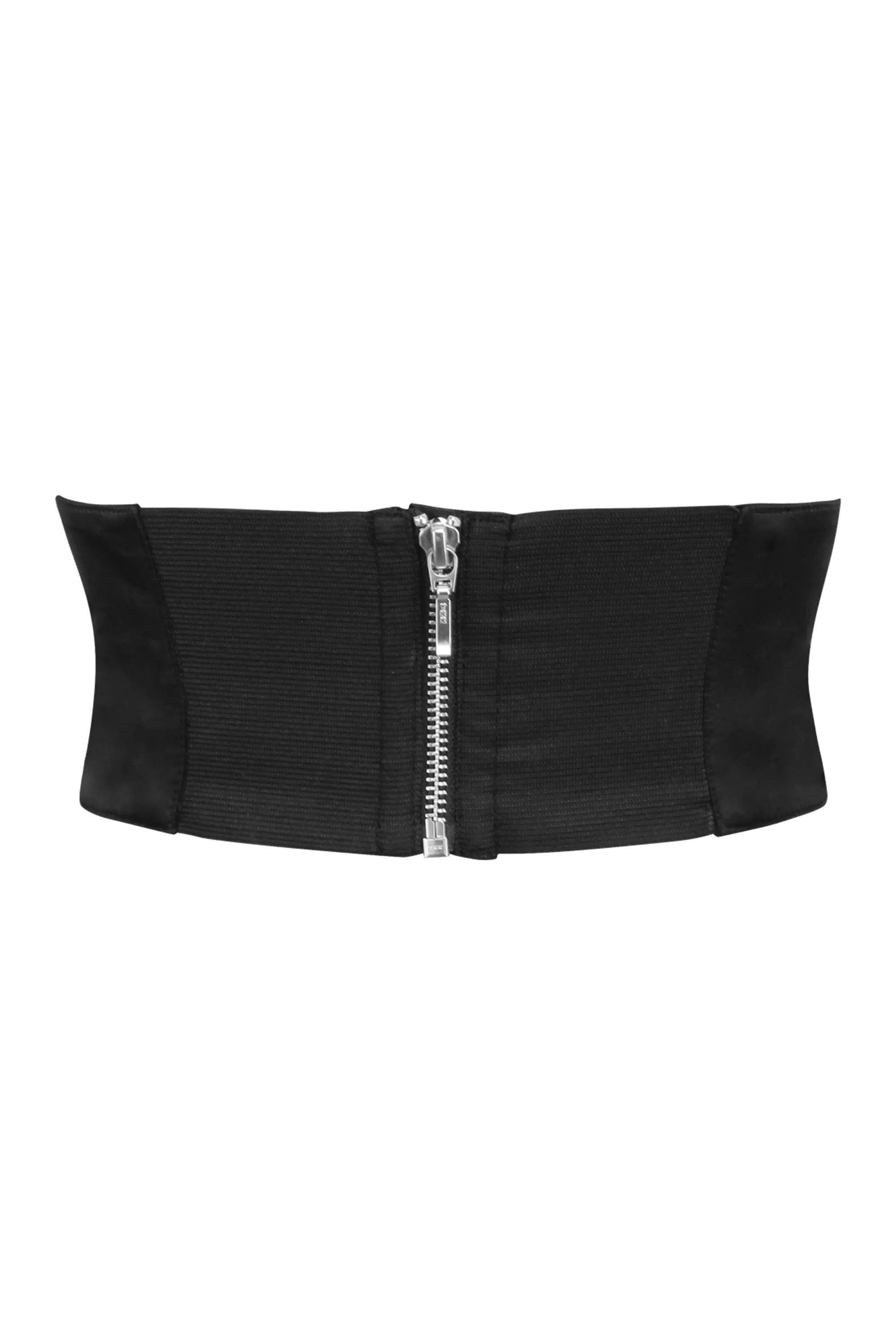 Black Satin Front Tie Corset Inspired Belt sold by Corset Story product image thumbnail 2