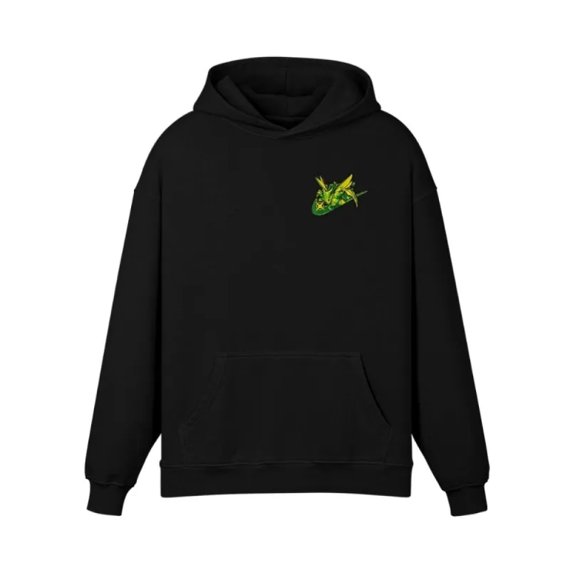 Flying Mantis Patch Embroidered Hoodie sold by Gilgamesh