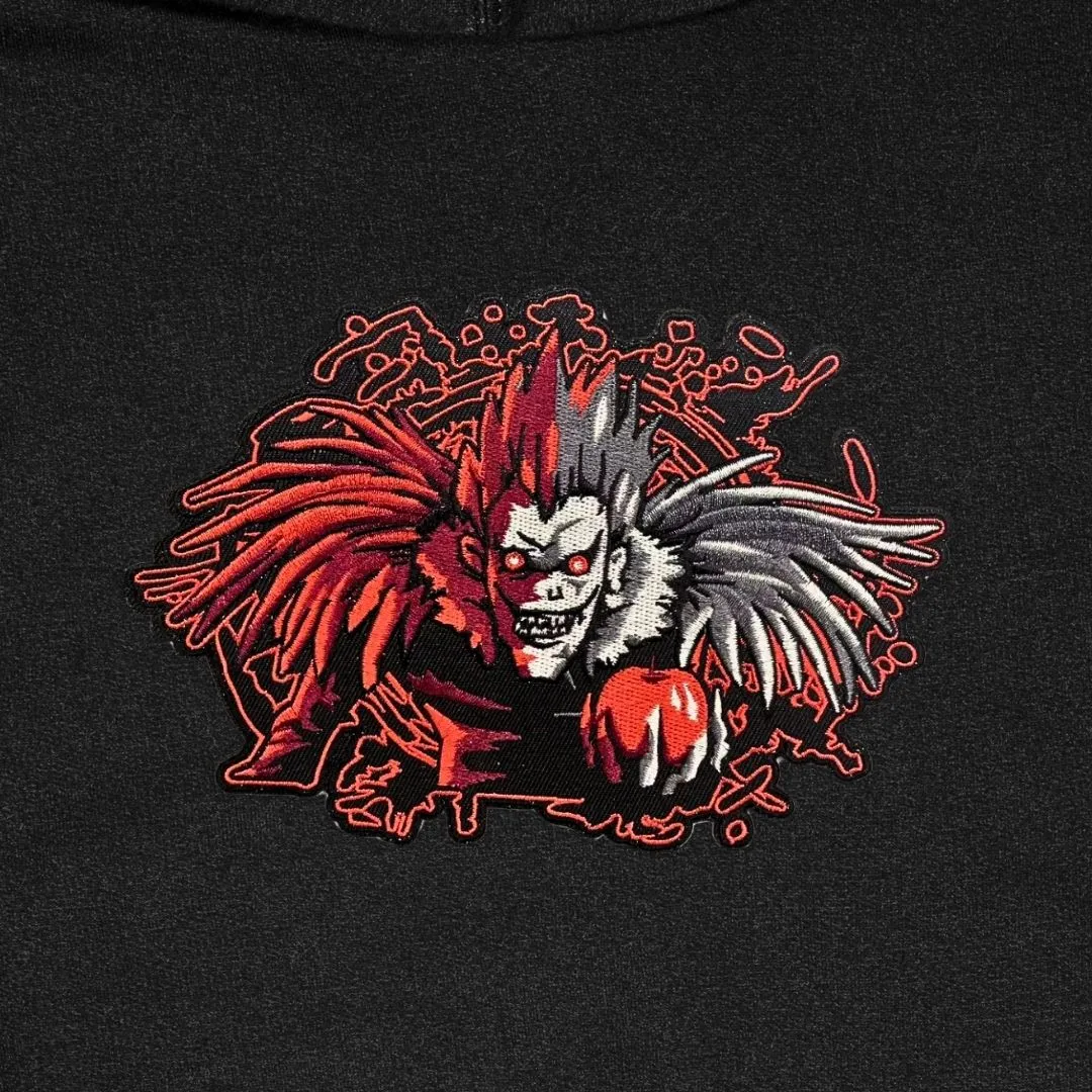 Shinigami Patch Embroidered Hoodie sold by Gilgamesh product image thumbnail 4