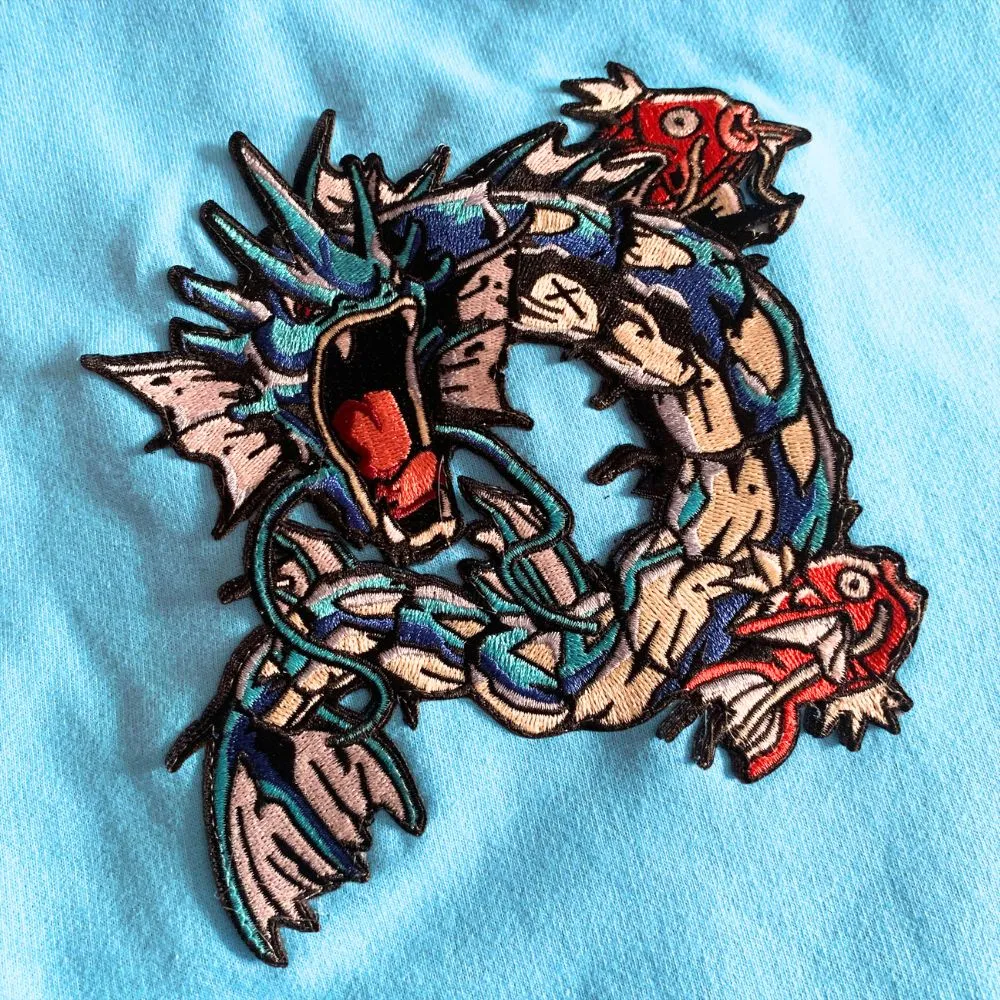 #130 Sea Serpent Patch Embroidered Hoodie sold by Gilgamesh product image thumbnail 3