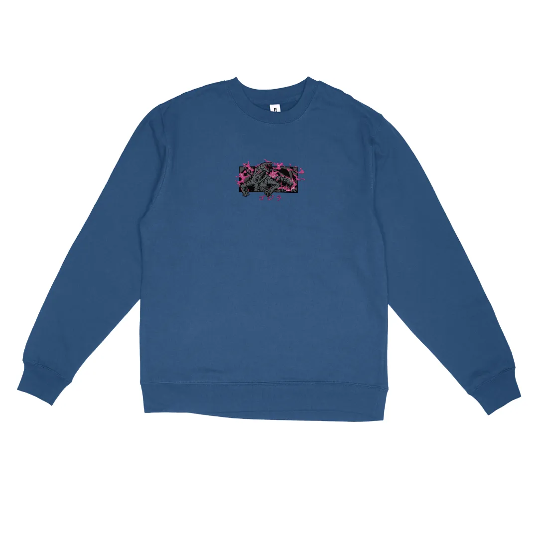 Godzilla Embroidered Sweatshirt sold by Gilgamesh product image thumbnail 3