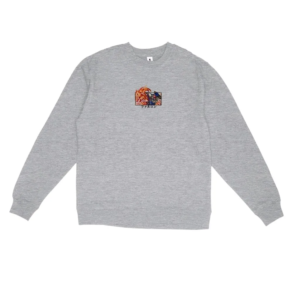 Falcon Punch Embroidered Sweatshirt sold by Gilgamesh