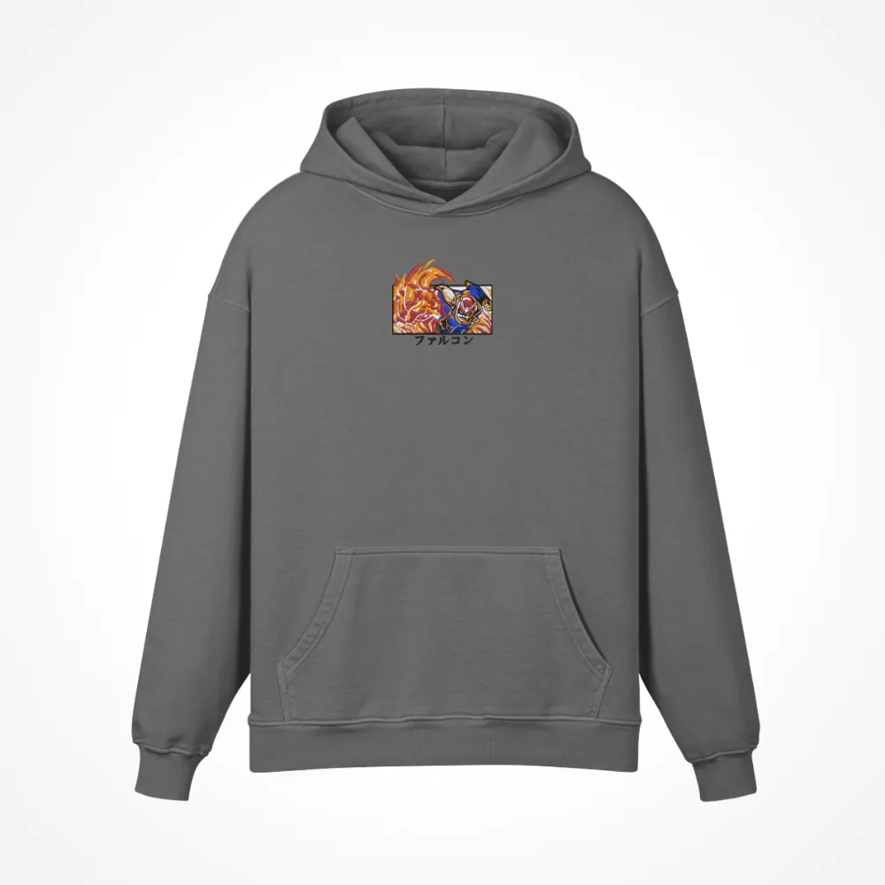 Falcon Punch Embroidered Hoodie sold by Gilgamesh product image thumbnail 3