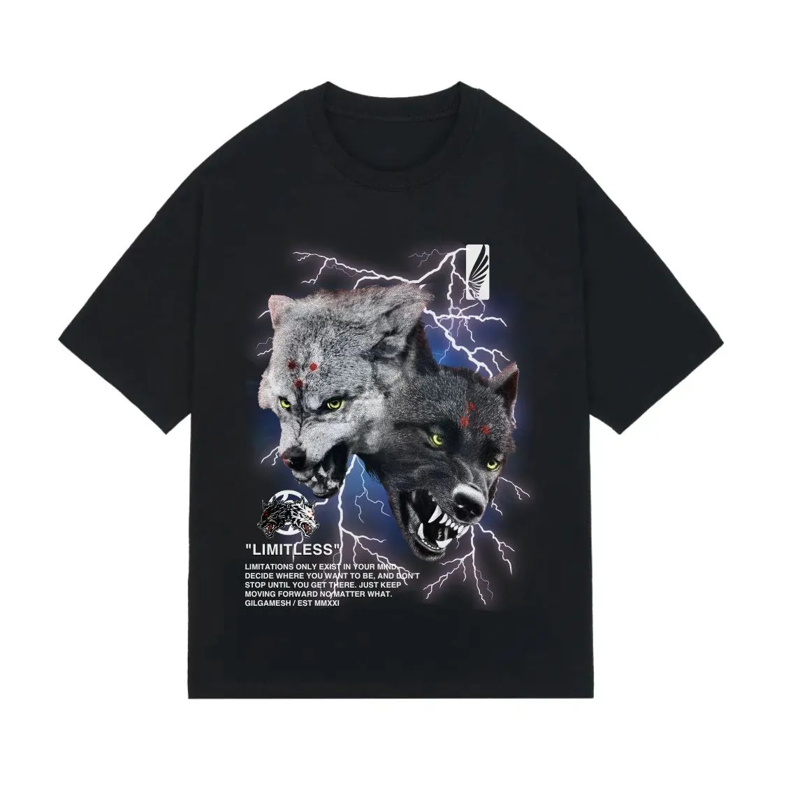 Divine Dogs Boxy Oversized Tee sold by Gilgamesh product image thumbnail 2