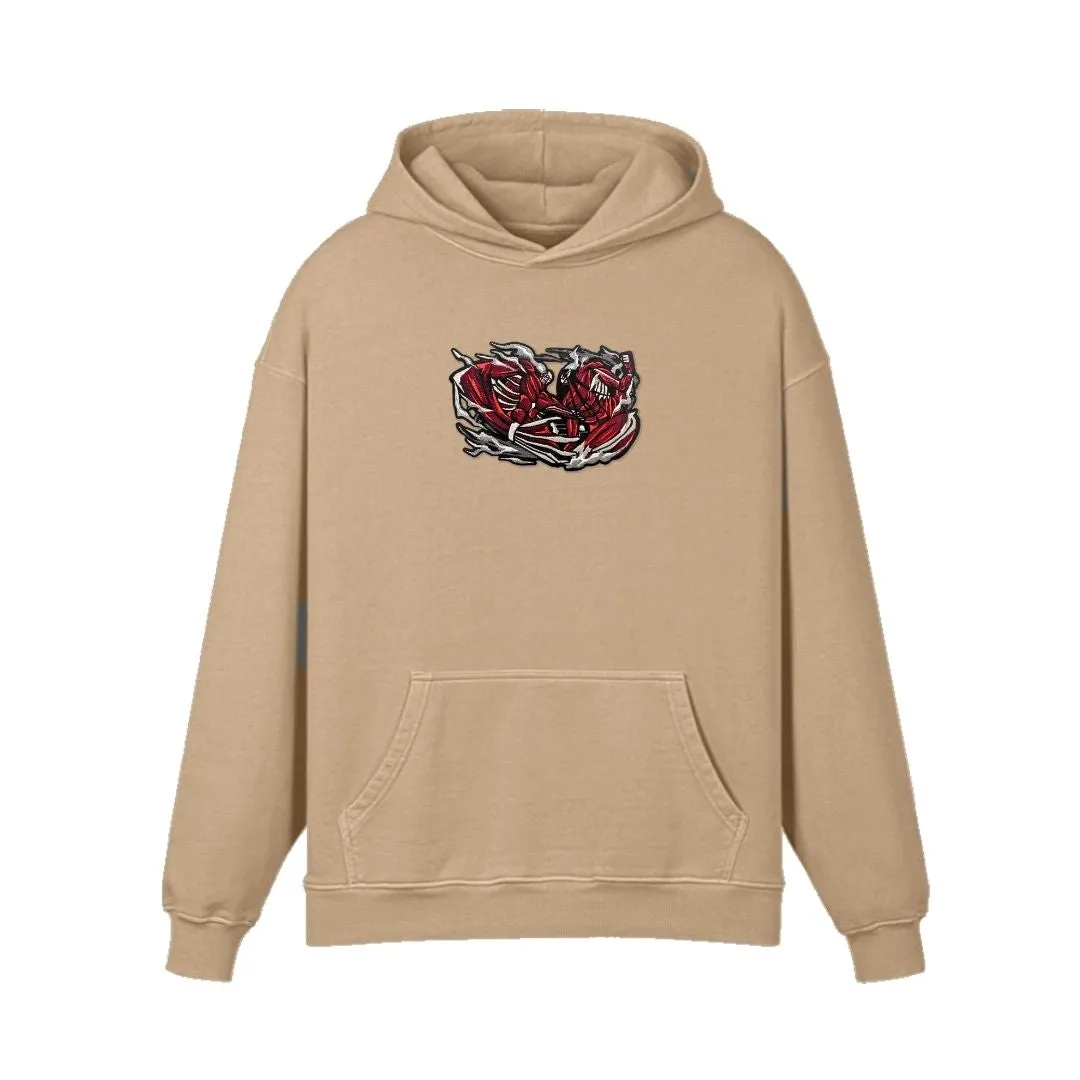Titan Clash Patch Embroidered Hoodie sold by Gilgamesh product image thumbnail 5