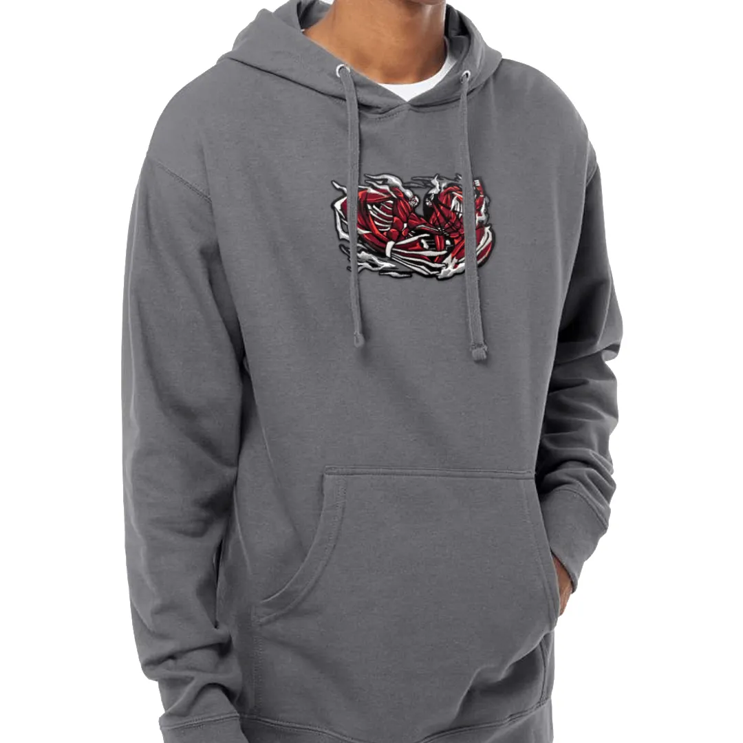 Titan Clash Patch Embroidered Hoodie sold by Gilgamesh product image thumbnail 2