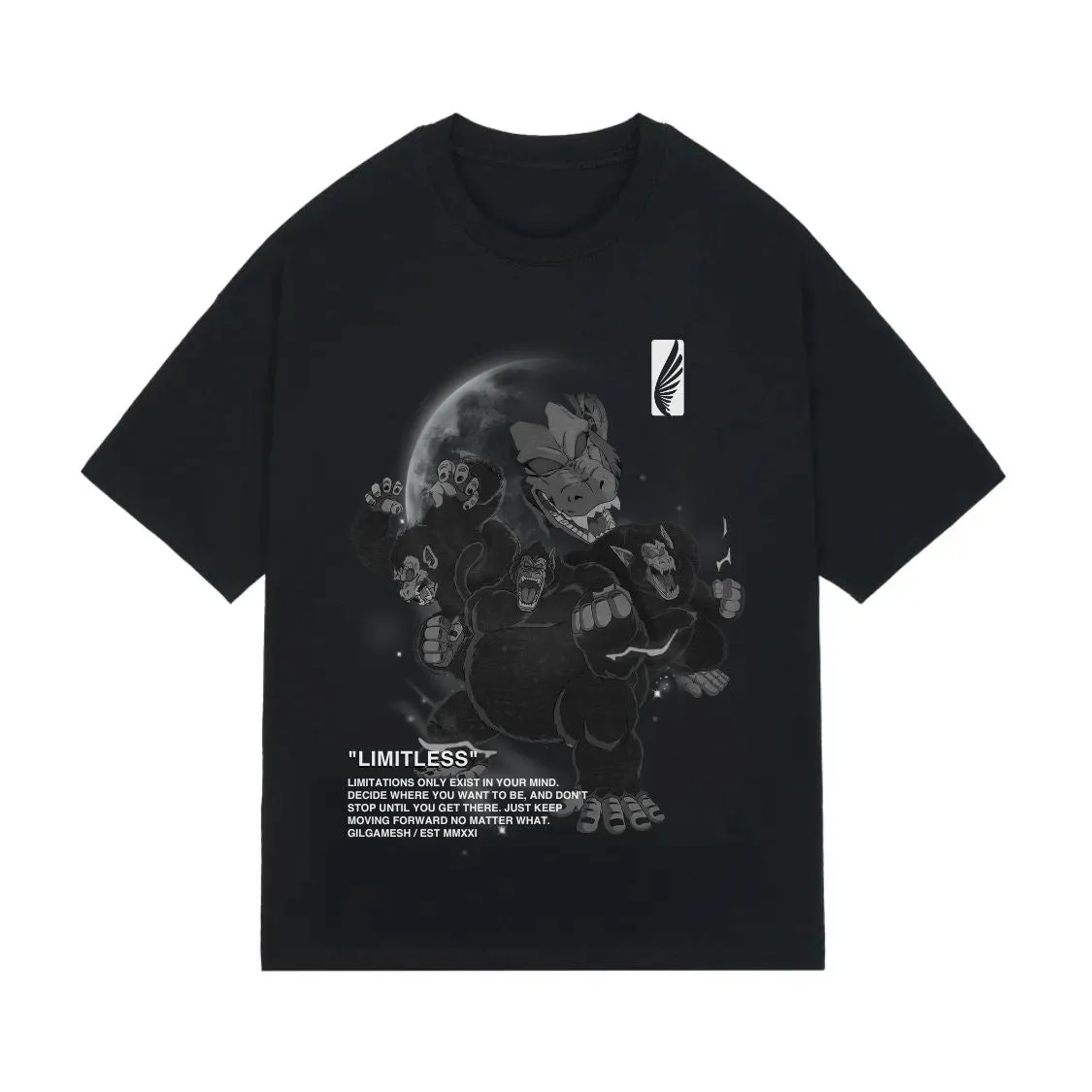 Ape Strong Boxy Oversized Tee sold by Gilgamesh product image thumbnail 2