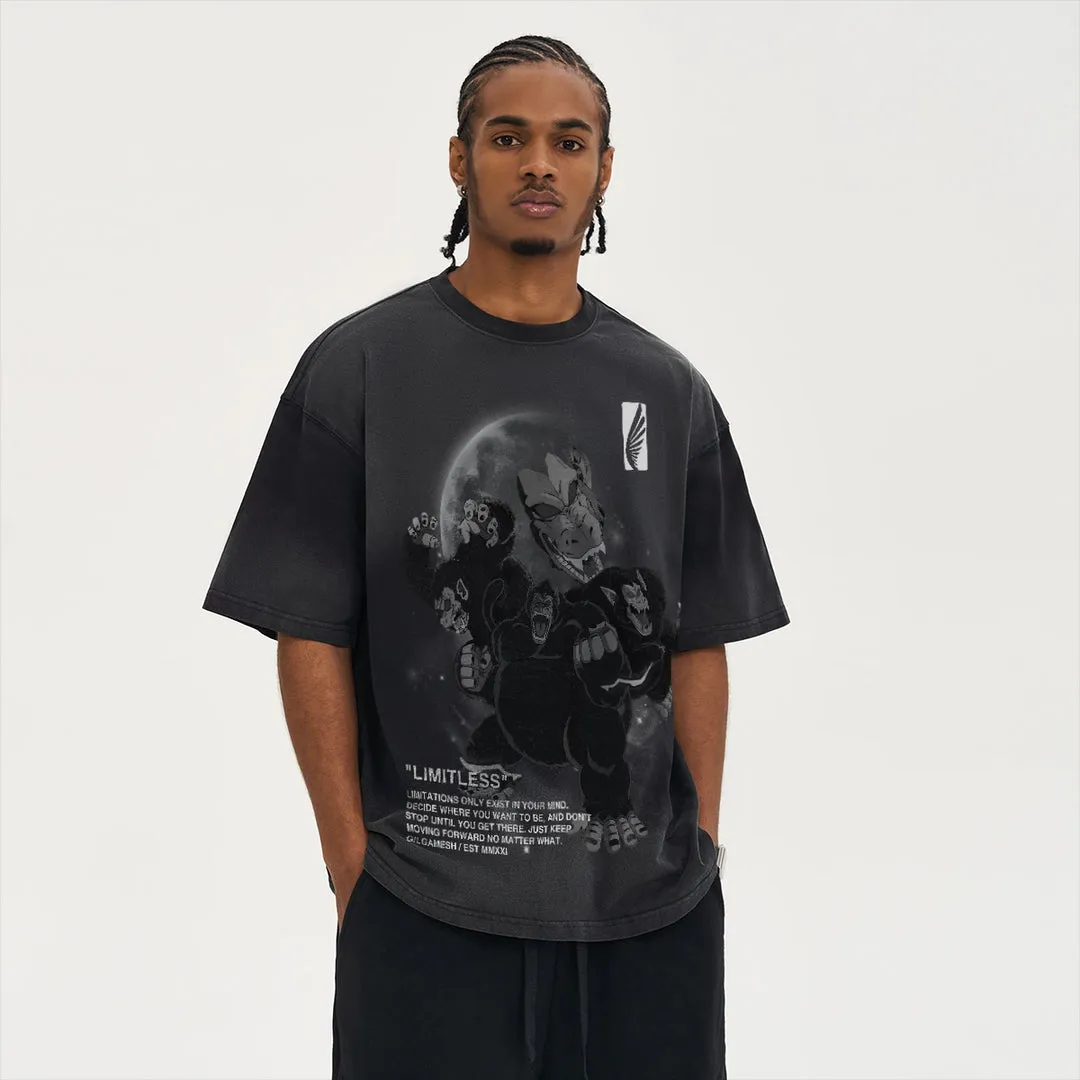 Ape Strong Boxy Oversized Tee sold by Gilgamesh product image thumbnail 4
