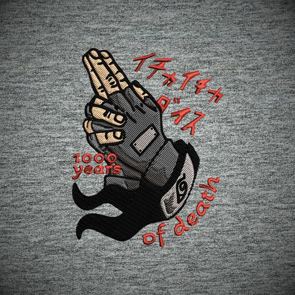 1000 Years Embroidered Sweatshirt sold by Gilgamesh product image thumbnail 3