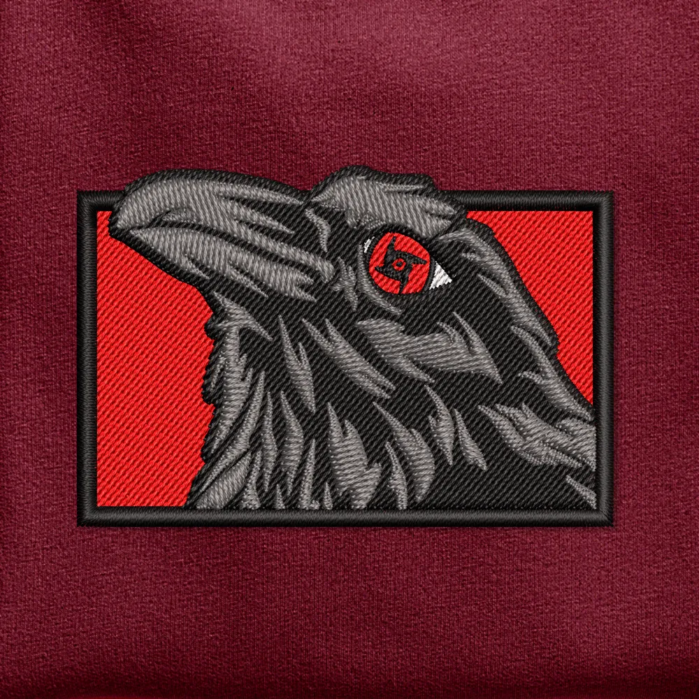 Crow Embroidered Hoodie sold by Gilgamesh product image thumbnail 4