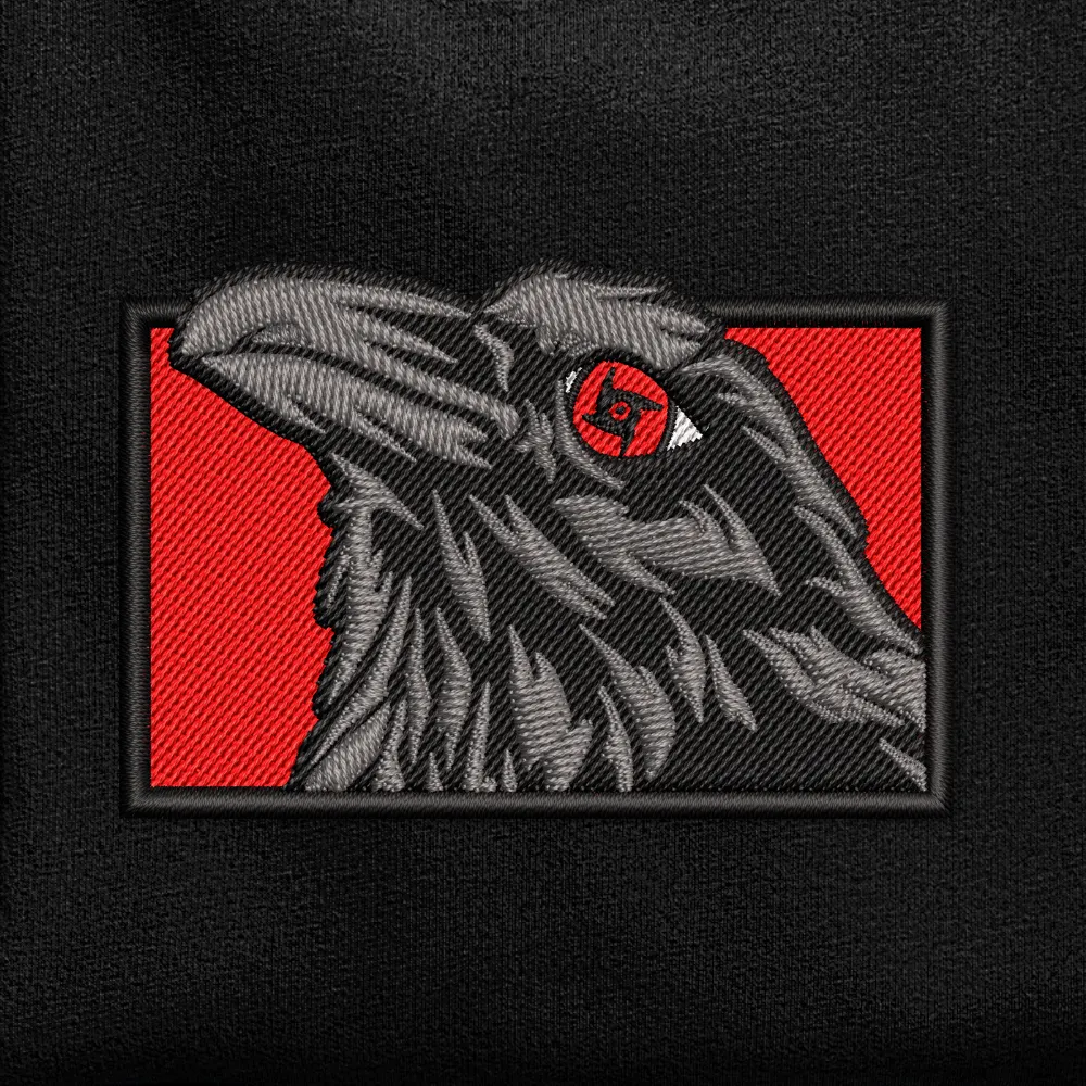 Crow Embroidered Hoodie sold by Gilgamesh product image thumbnail 2