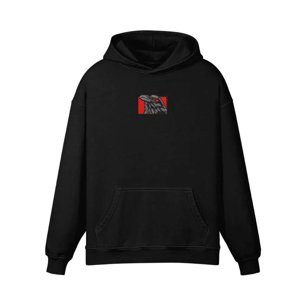 Crow Embroidered Hoodie sold by Gilgamesh