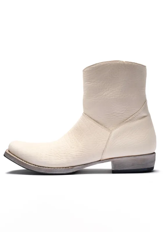 WHITE CONCRETE TEXAN BOOTS sold by NO/FAITH STUDIOS